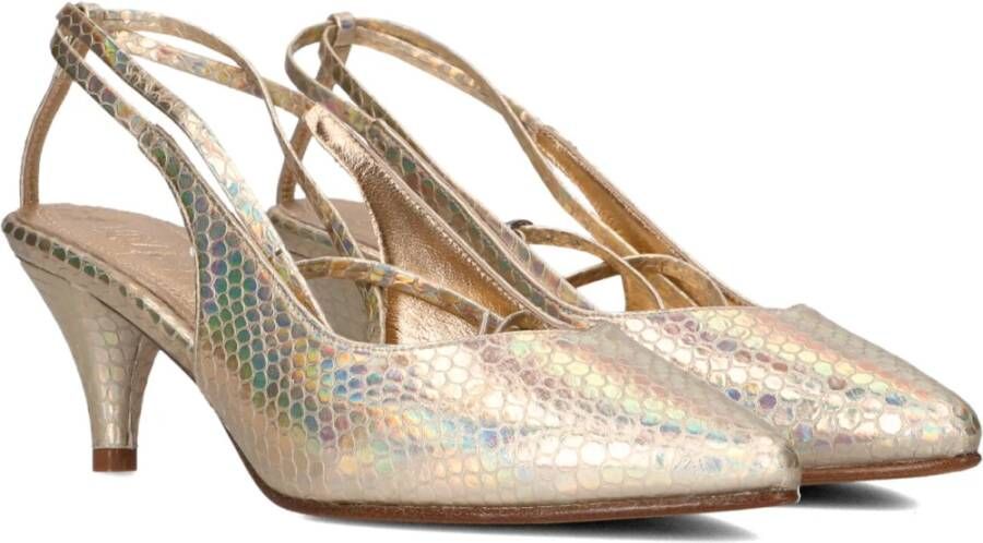 Toral Gouden Croco Wrap Pump Nor Yellow Dames