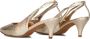 Toral Dames Pumps Damesschoenen Leer Crocoprint hoogte Nor Goud - Thumbnail 4