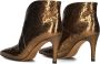 Toral Enkellaarsjes Dames Laarzen Damesschoenen Leer Slangenprint 12601 met Brons - Thumbnail 6