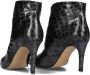 Toral Enkellaarsjes Dames Laarzen Damesschoenen Leer Crocoprint 12601 Lood - Thumbnail 3