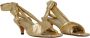 Toral Gouden Geknoopte Enkelband Hoge Hak Sandalen Yellow Dames - Thumbnail 6