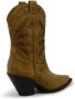 Toral Tan Suede Enkellaarzen Ss24 Green Dames - Thumbnail 2