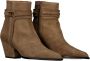 Toral Taupe Enkellaarzen Cossima Stijl Brown Dames - Thumbnail 4