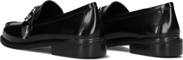 Toral Zwarte Leren Loafers Naomi Black Dames