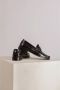 Toral Zwarte Munt Loafer met Zilveren Detail Black Dames - Thumbnail 2