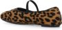 TORY BURCH Animalier Patroon Bruin Leren Ballerina's Brown Dames - Thumbnail 4