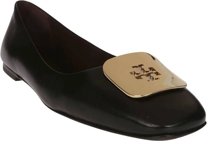 TORY BURCH Ballerina Pelle Schoenen Black Dames