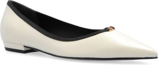 TORY BURCH Ballet Flats met Logo Beige Dames