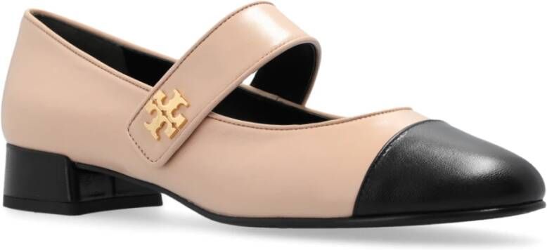 TORY BURCH Balletflats met hak 'Jane' Beige Dames