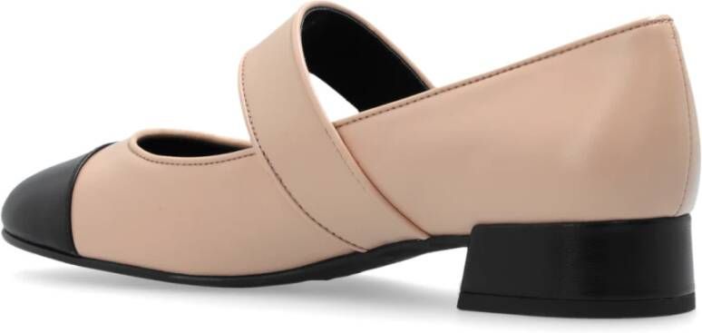 TORY BURCH Balletflats met hak 'Jane' Beige Dames