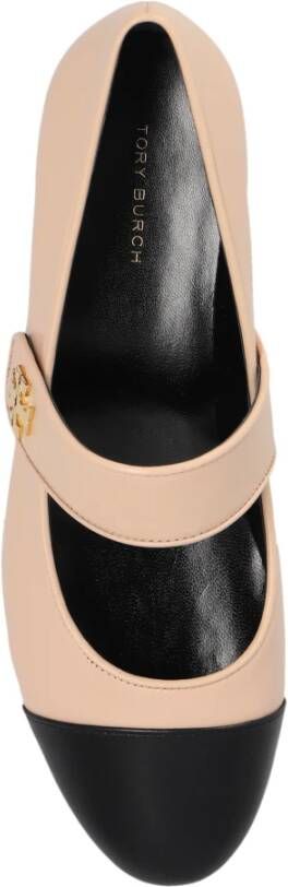 TORY BURCH Balletflats met hak 'Jane' Beige Dames