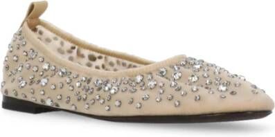 TORY BURCH Beige Ballet Flats met Strass-details Beige Dames