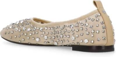 TORY BURCH Beige Ballet Flats met Strass-details Beige Dames