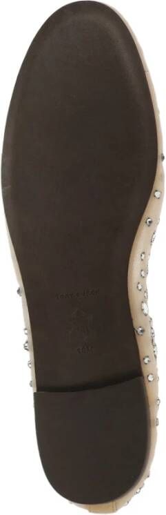 TORY BURCH Beige Ballet Flats met Strass-details Beige Dames