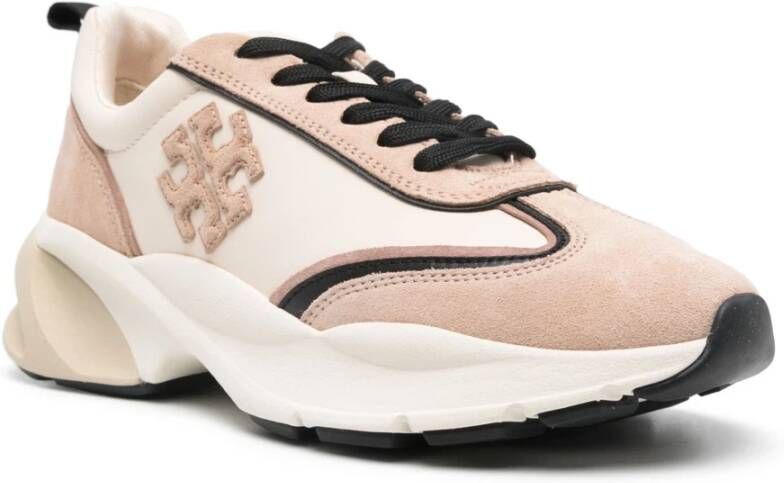 TORY BURCH Beige Sneakers Mesh Voetbed Gymschoenen Beige Dames