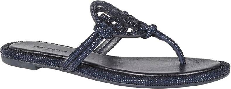 TORY BURCH Blauwe Sandalen voor Vrouwen Blue Dames