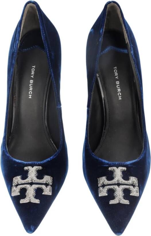 TORY BURCH Blauwe Velvet Pumps Blue Dames