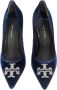 TORY BURCH Blauwe Velvet Pumps Blue Dames - Thumbnail 5