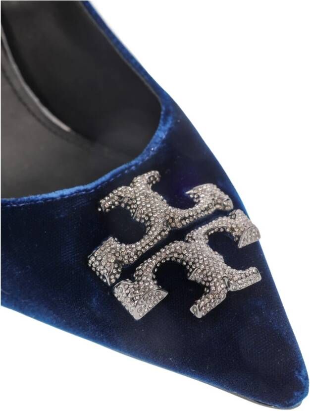 TORY BURCH Blauwe Velvet Pumps Blue Dames