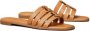 TORY BURCH Bruin Leren Slide Sandalen Brown Dames - Thumbnail 2