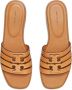 TORY BURCH Bruin Leren Slide Sandalen Brown Dames - Thumbnail 4