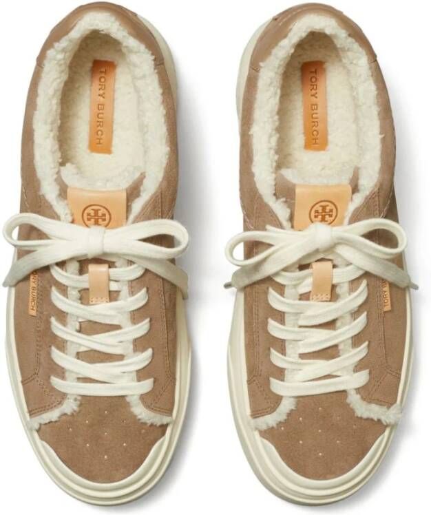 TORY BURCH Bruine Ladybug Trainers Sneaker Flats Brown Dames