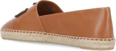 TORY BURCH Bruine leren espadrilles voor vrouwen Brown Dames