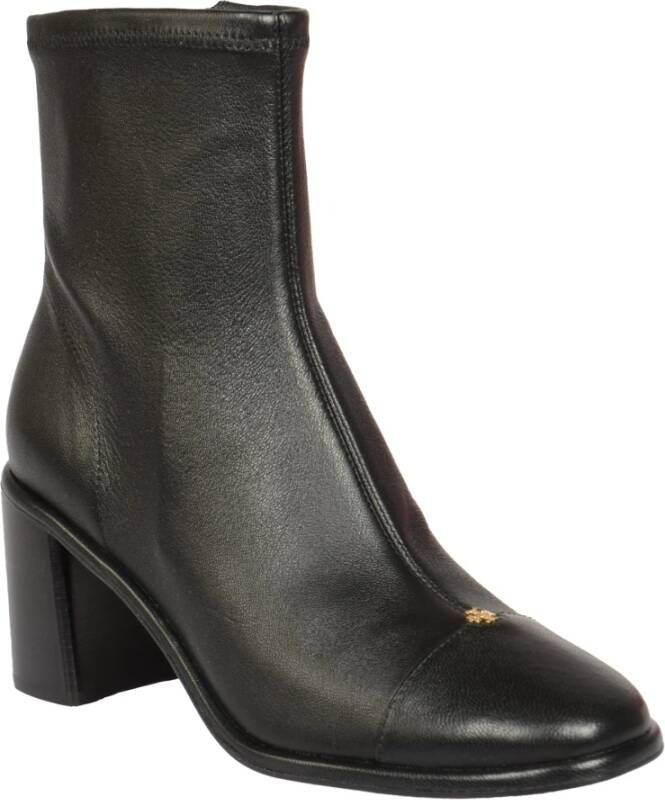 TORY BURCH Cap-Toe Heel Enkellaars Black Dames