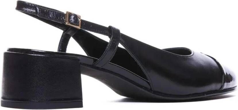 TORY BURCH Cap-Toe Slingback Hakken Black Dames