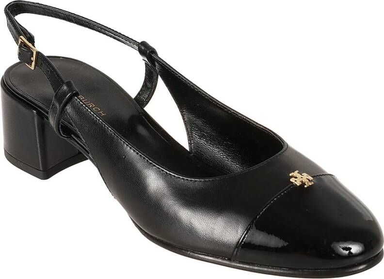 TORY BURCH Cap-Toe Slingback Sandalen Black Dames