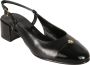 TORY BURCH Cap-Toe Slingback Sandalen Black Dames - Thumbnail 2