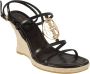 TORY BURCH Capri Miller Espadrille Sleehak Sandalen Black Dames - Thumbnail 2