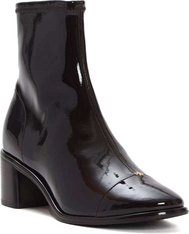 TORY BURCH Cocoa Cap-Toe Enkellaarzen Black Dames