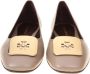 TORY BURCH Donker Elandenleren Ballerina Flats Beige Dames - Thumbnail 3