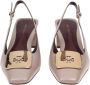 TORY BURCH Donker Elzenleer Slingback Pumps Beige Dames - Thumbnail 3