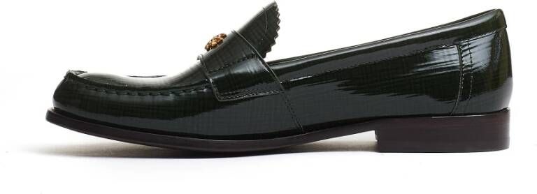 TORY BURCH Donker Everglade Klassieke Loafer Schoenen Green Dames