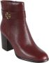 TORY BURCH Donker Karmijn Enkellaarzen Elegante Stijl Red Dames - Thumbnail 3