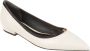 TORY BURCH Dubbele T Gesp Puntige Neus Platte Schoenen White Dames - Thumbnail 2