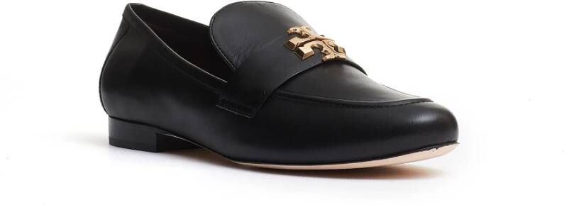 TORY BURCH Eleanor Loafer Zwart Lederen Elegante Schoen Black Dames