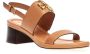 TORY BURCH Eleanor Logo Sandal Brown Dames - Thumbnail 2