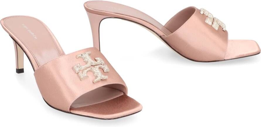 TORY BURCH Eleanor Satijnen Sandalen Pink Dames