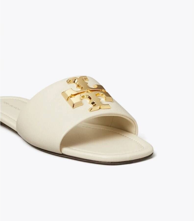 TORY BURCH Eleanor Slide Platte Sandalen Beige Dames