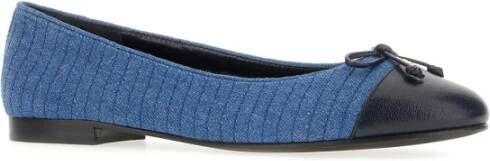 TORY BURCH Elegante Ballerina Flats voor Vrouwen Blue Dames