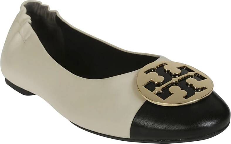 TORY BURCH Elegante Balletschoenen voor Dansers White Dames