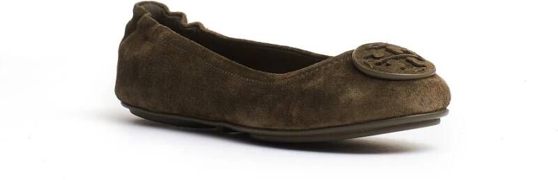 TORY BURCH Elegante Dill Ballerina's Brown Dames