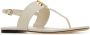 TORY BURCH Elegante Ivoor Leren Teenslippers White Dames - Thumbnail 2