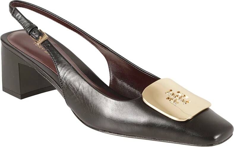 TORY BURCH Elegante Slingback Hakken Black Dames