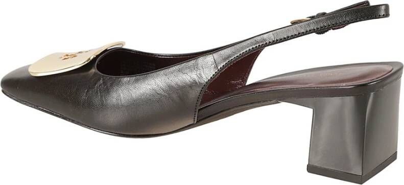 TORY BURCH Elegante Slingback Hakken Black Dames