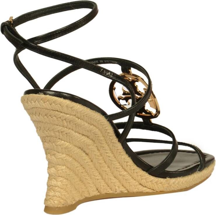 TORY BURCH Espadrille Wedge Platte Schoenen Black Dames