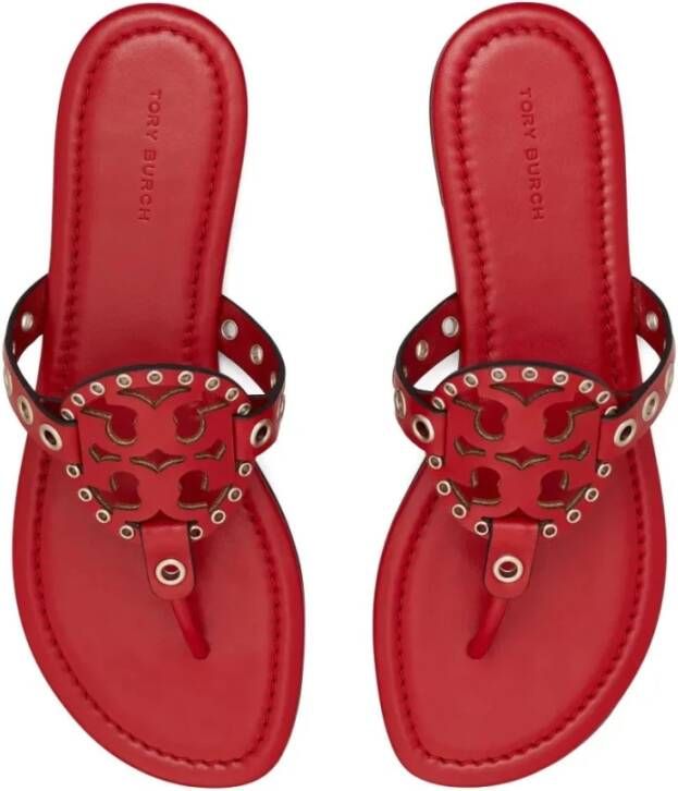 TORY BURCH Eyelet Sandalen Red Dames